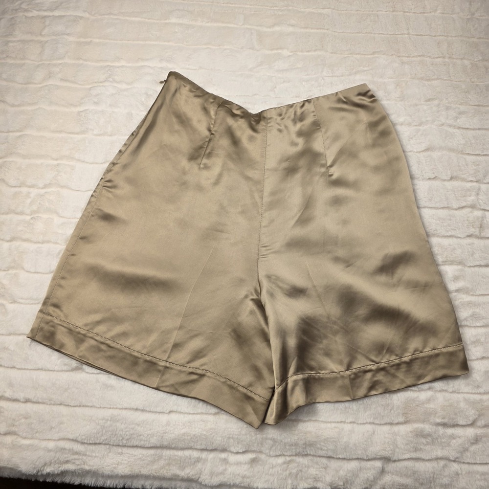 Ralph Lauren Purple Label Ainsworth Washed Silky Satin Shorts Womens 0 $990 - Picture 5 of 8